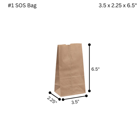 Kraft SOS #1 Paper Bags